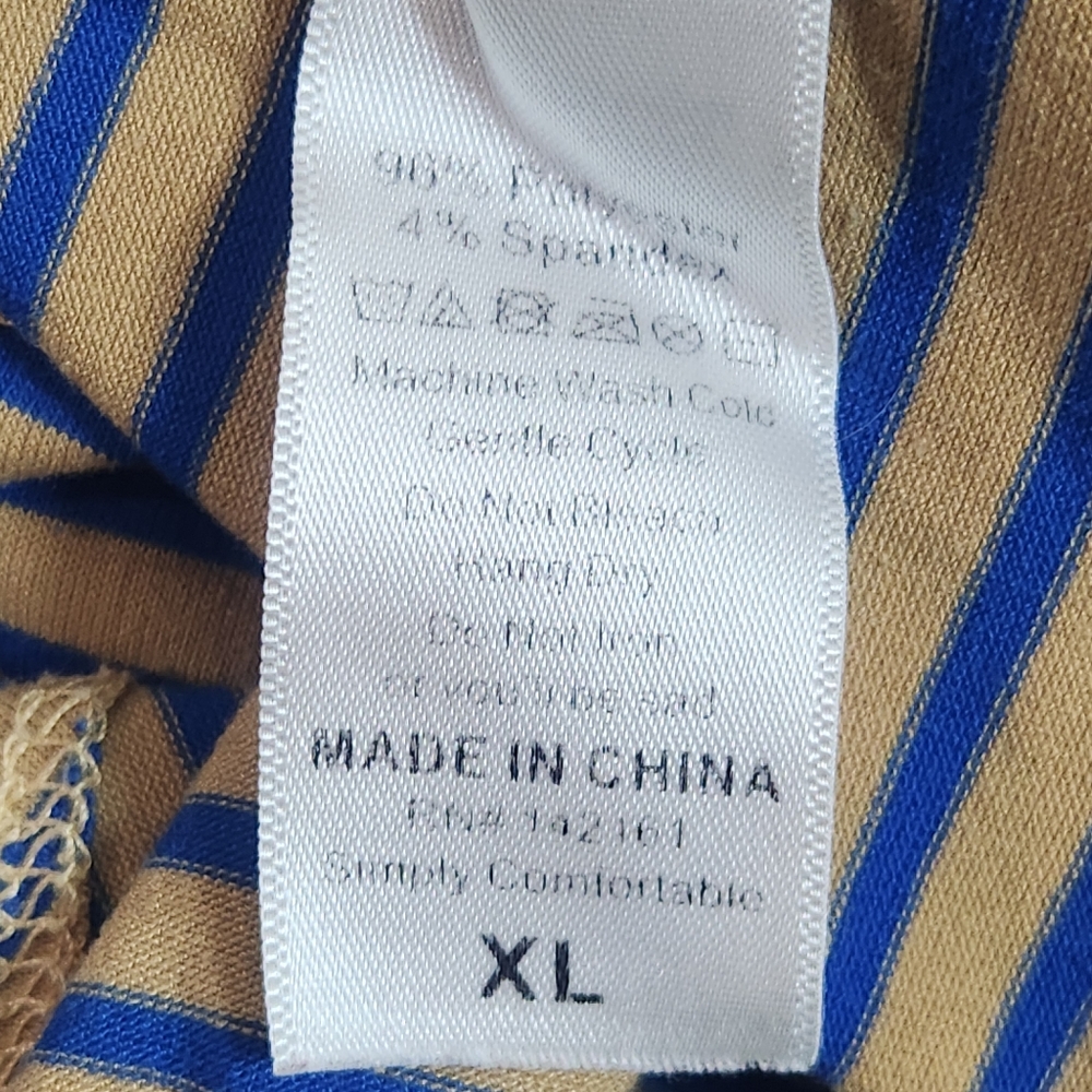 LuLaRoe Striped Short Sleeve Dress - Picture 8 of 9